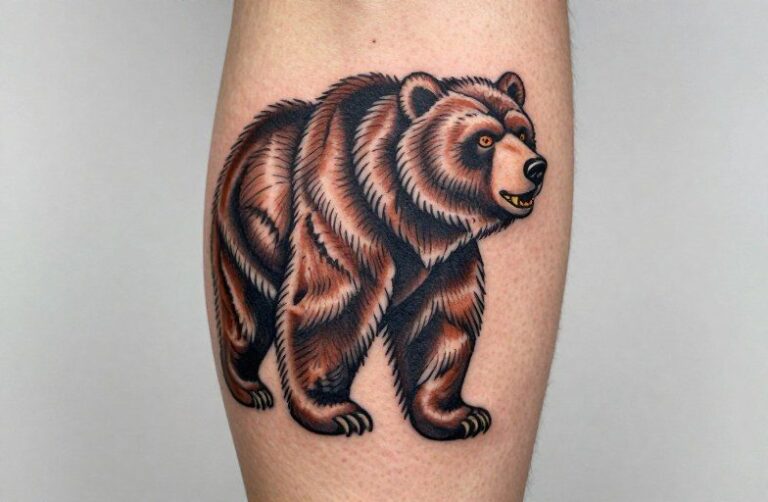 American Traditional Bear Tattoo: Style Guide