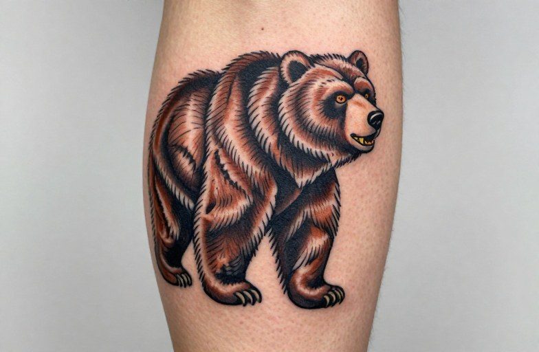 American Traditional Bear Tattoo: Style Guide