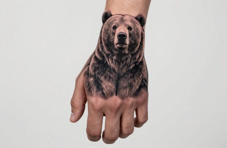 Bear Hand Tattoo Meaning: Symbolism, Aging & Design Tips