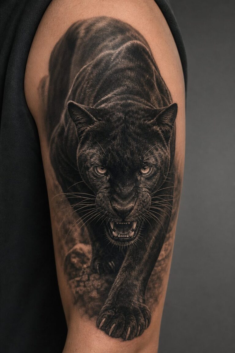 Black Panther Tattoo Meaning: Power, Mystery, and Protection