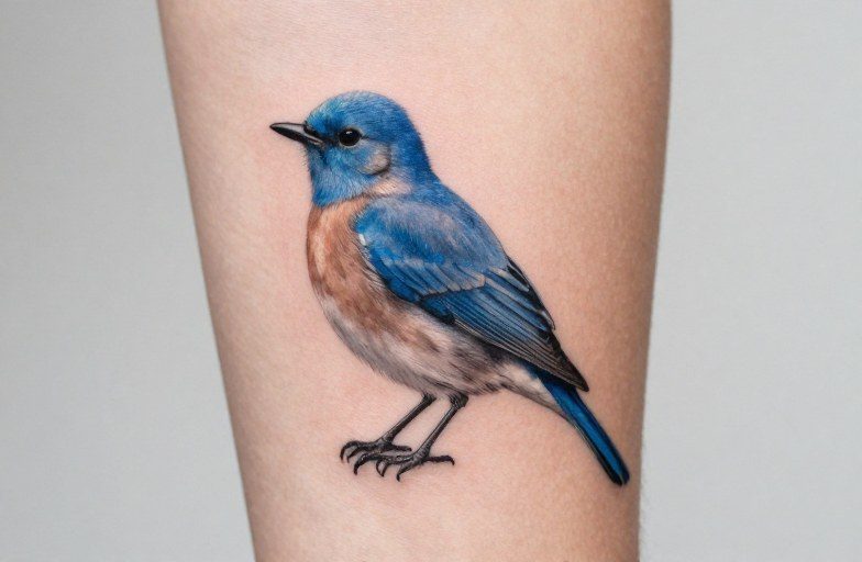 Blue Bird Tattoo Meaning: Freedom, Hope & Good Fortune