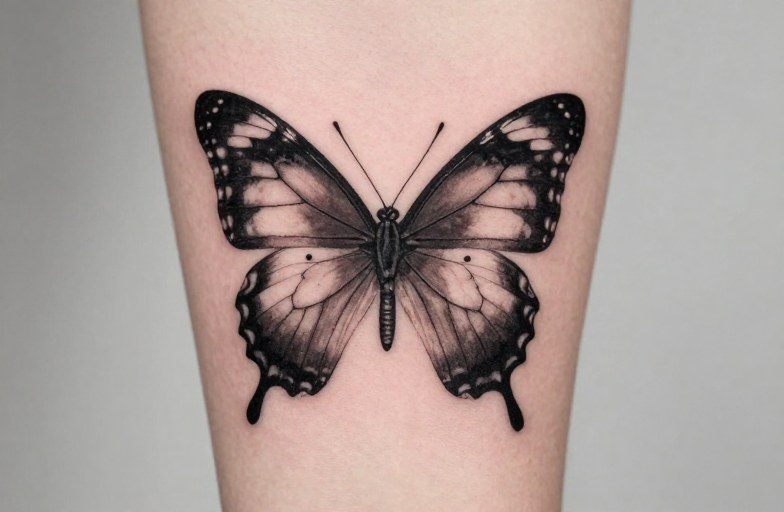 Butterfly Skull Tattoo Meaning: Transformation & Mortality