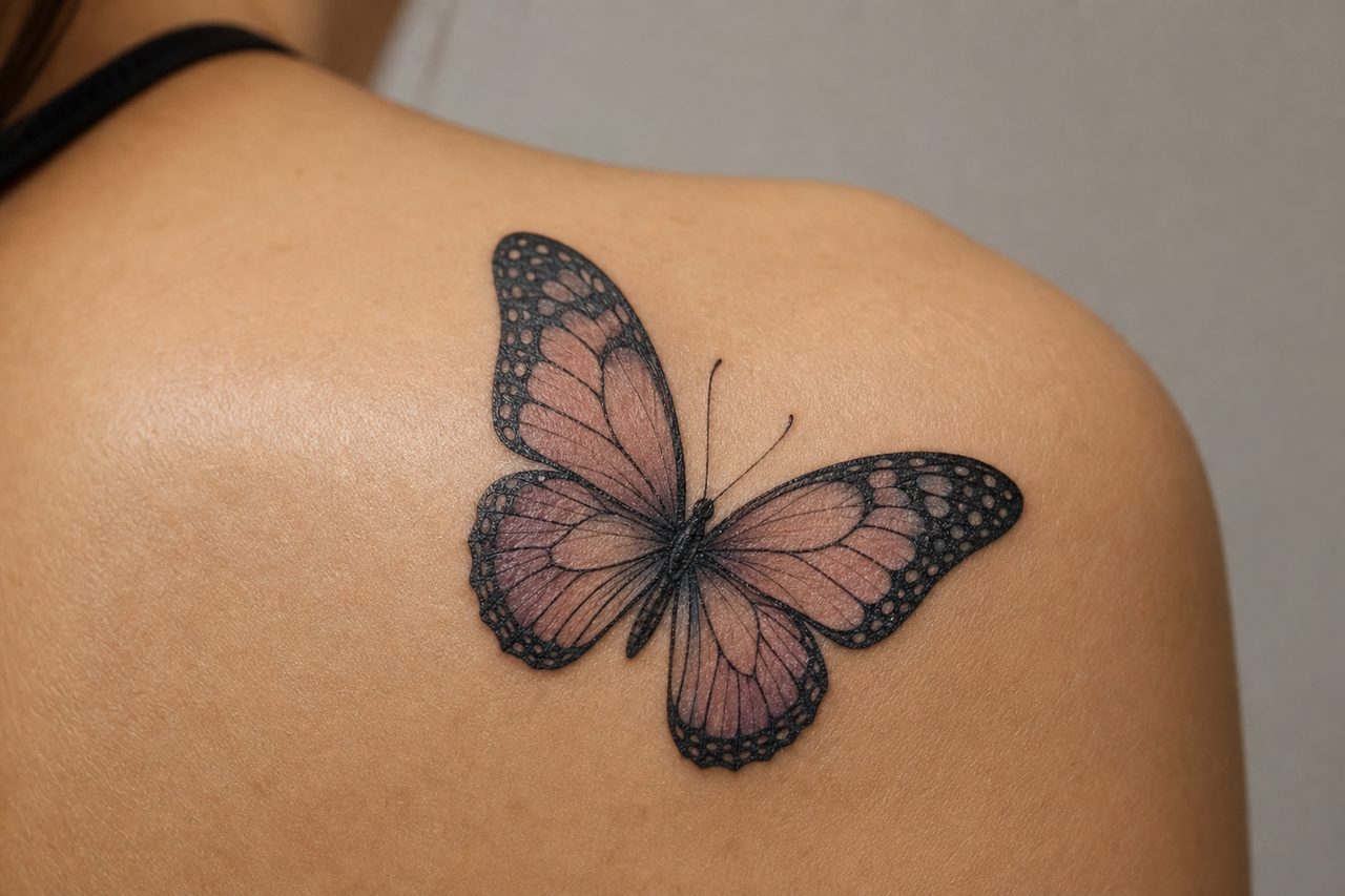 Butterfly Tattoo Meaning: Transformation, Freedom & Fragility