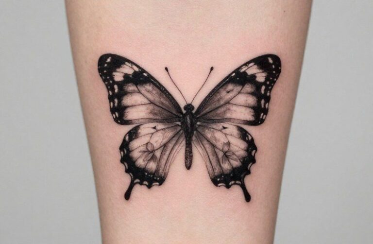 Butterfly With Flowers Tattoo: Symbolism, Style & Longevity