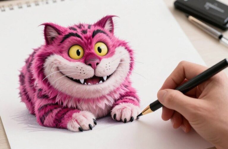 How to Draw a Cheshire Cat Tattoo: Artist’s Guide