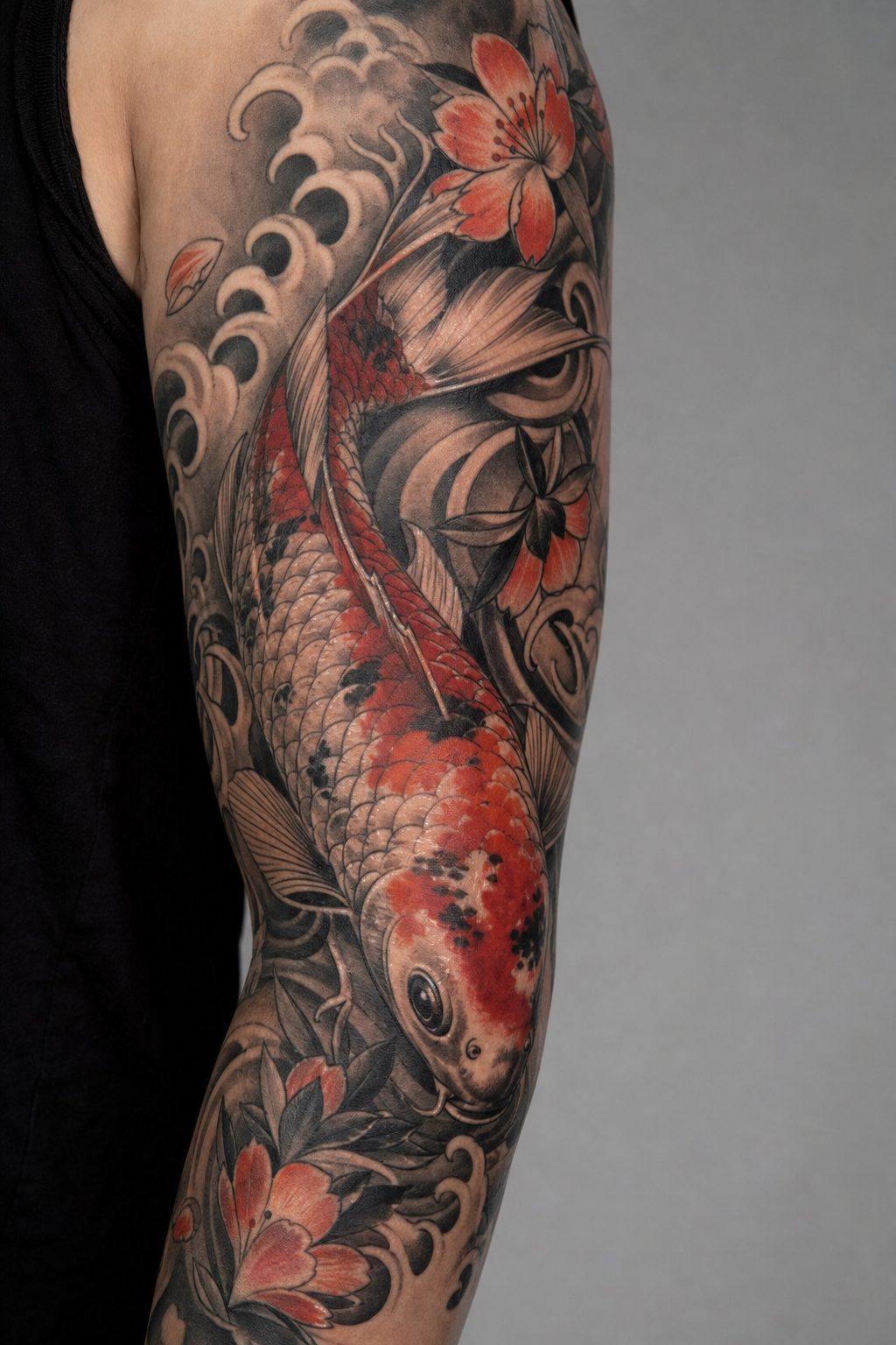 Coy Fish Tattoo Meaning: Luck, Strength, and Flowing Symbolism