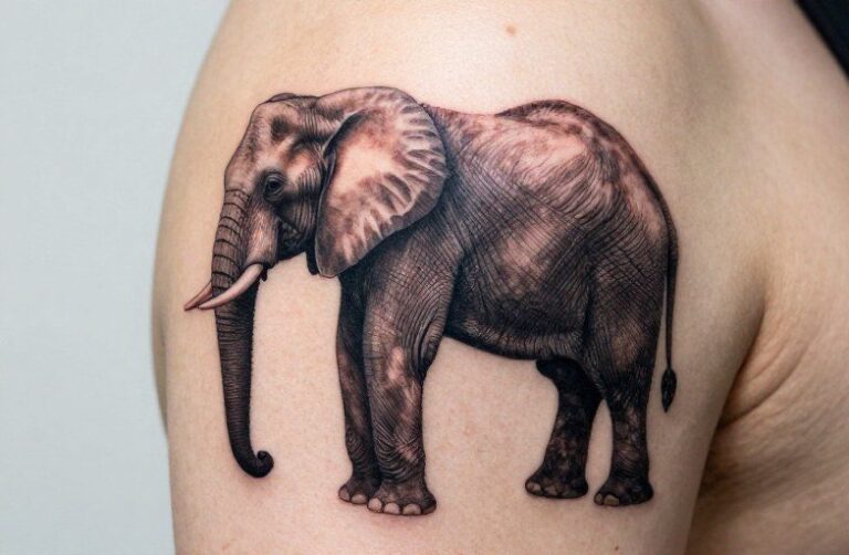 Elephant Tattoo Symbolism: Memory, Family, and Quiet Strength