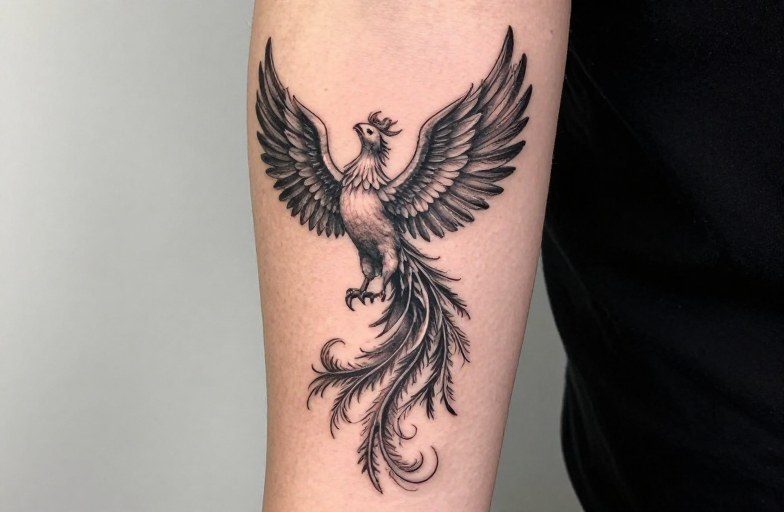 Feminine Phoenix Rising From the Ashes Tattoo Meaning: Symbolism & Design