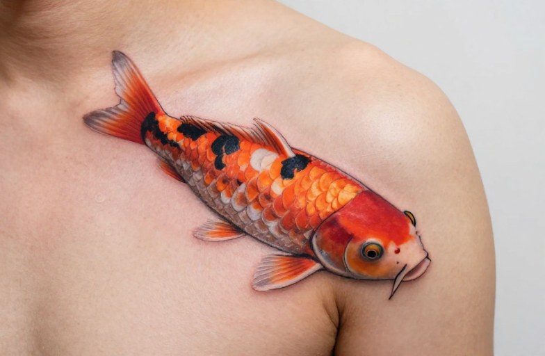Japanese Koi Tattoo Meaning: Symbolism, Color & Placement