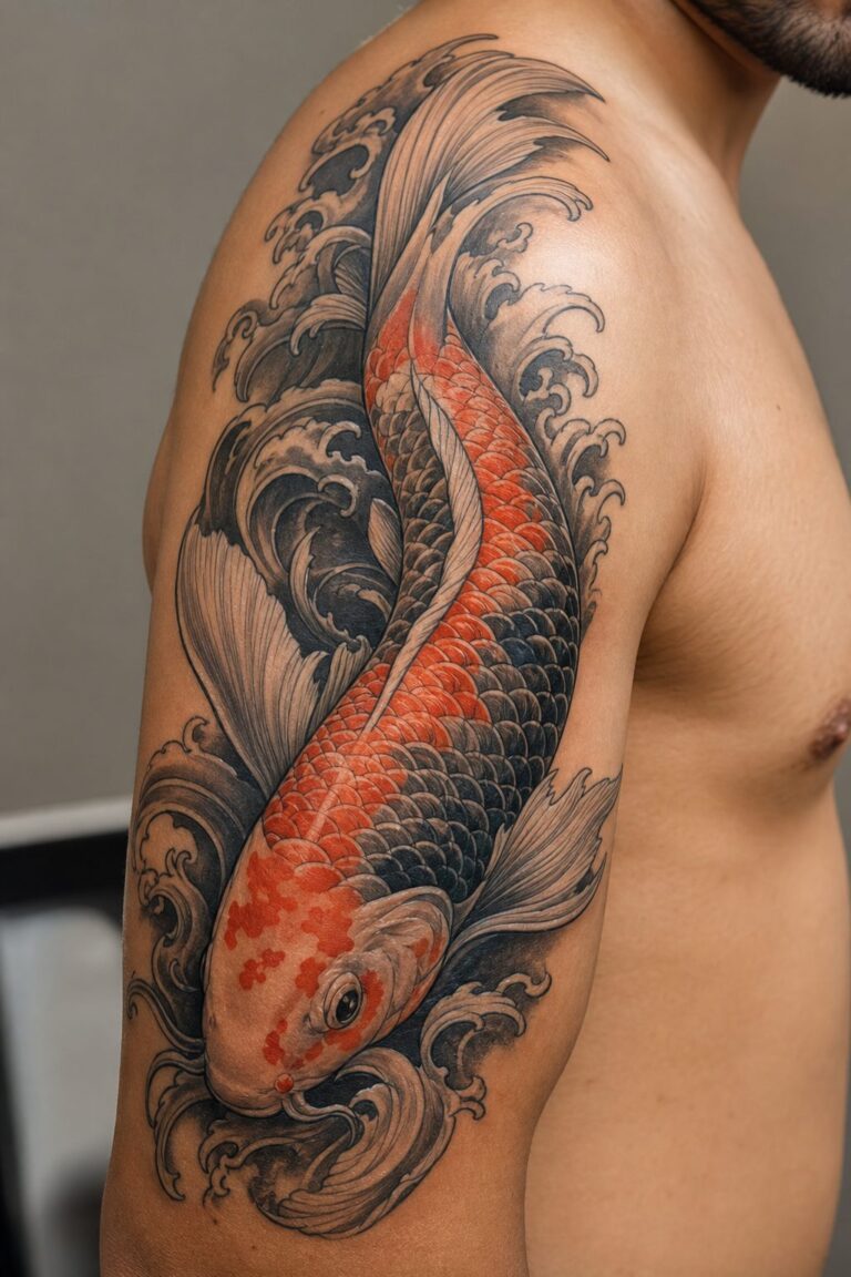 Koi Fish Tattoo Meaning: Perseverance, Luck, and Transformation
