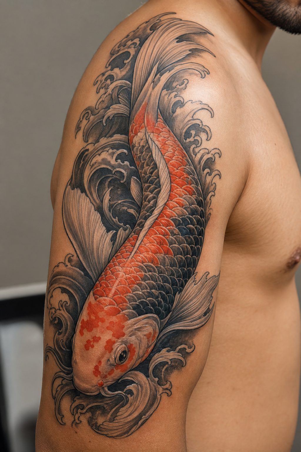 Koi Fish Tattoo Meaning: Perseverance, Luck, and Transformation