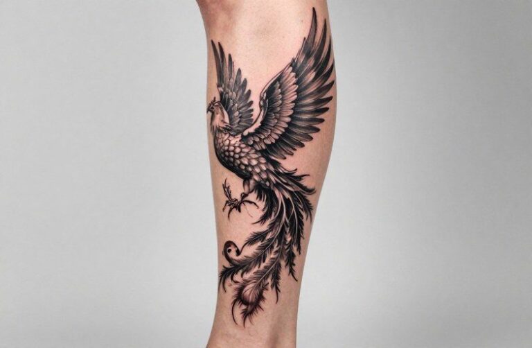 Leg Phoenix Tattoo Meaning: Symbolism, Placement & Design