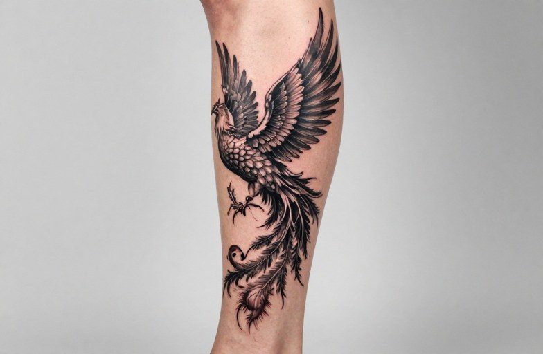 leg-phoenix-tattoo-meaning-symbolism-placement-038-design