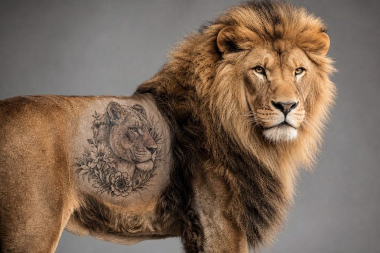 Lion With Lioness Tattoo Meaning: Power, Partnership & Ink