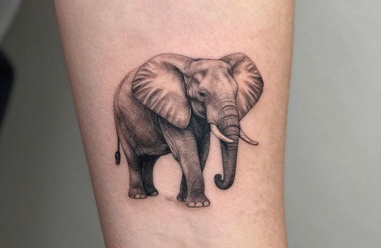 minimalist-elephant-tattoo-ideas