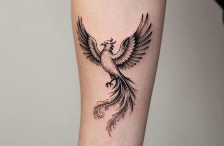 Minimalist Phoenix Tattoo Ideas