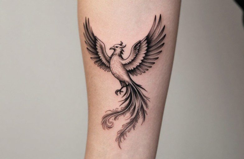 minimalist-phoenix-tattoo-ideas
