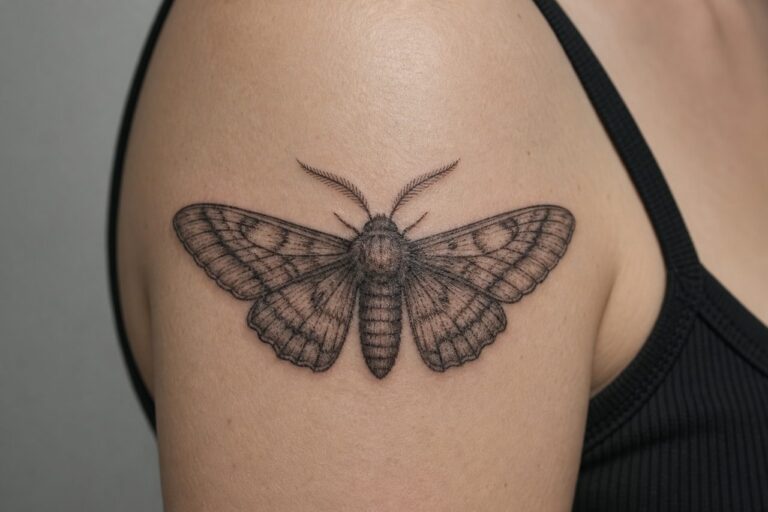 Moth Tattoo Meaning: Light, Death & Transformation