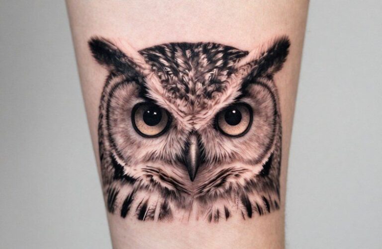 Owl Eyes Tattoo Meaning: Symbolism, Styles & Placement