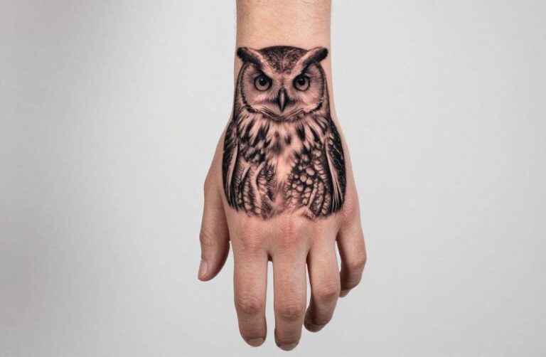 Owl Hand Tattoo Meaning: Wisdom, Mystery & Night Vision
