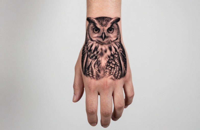 Owl Hand Tattoo Meaning: Wisdom, Mystery & Night Vision