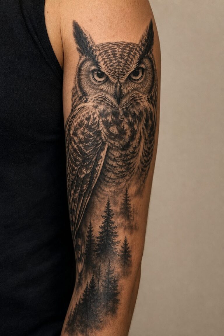 Owl Tattoo Meaning: Wisdom, Mystery, and Night Vision