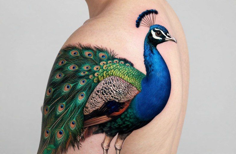 Peacock Tattoo Meaning: Pride, Beauty, and Renewal