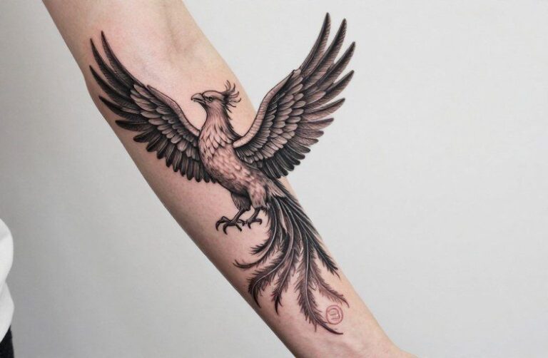 Phoenix Bird Sleeve Tattoo Meaning: Rebirth on Skin