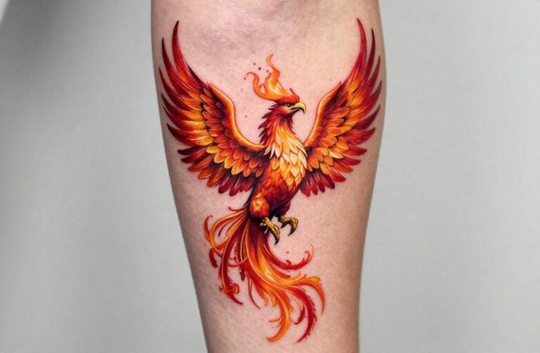 Phoenix Color Tattoo Meaning: Rebirth, Fire & Transformation