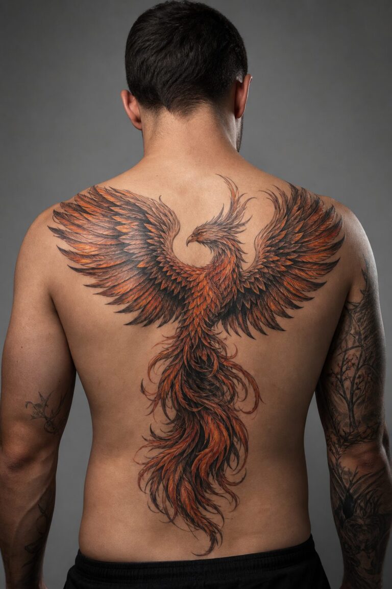 Phoenix On Back Tattoo Meaning: Symbolism & Design Guide