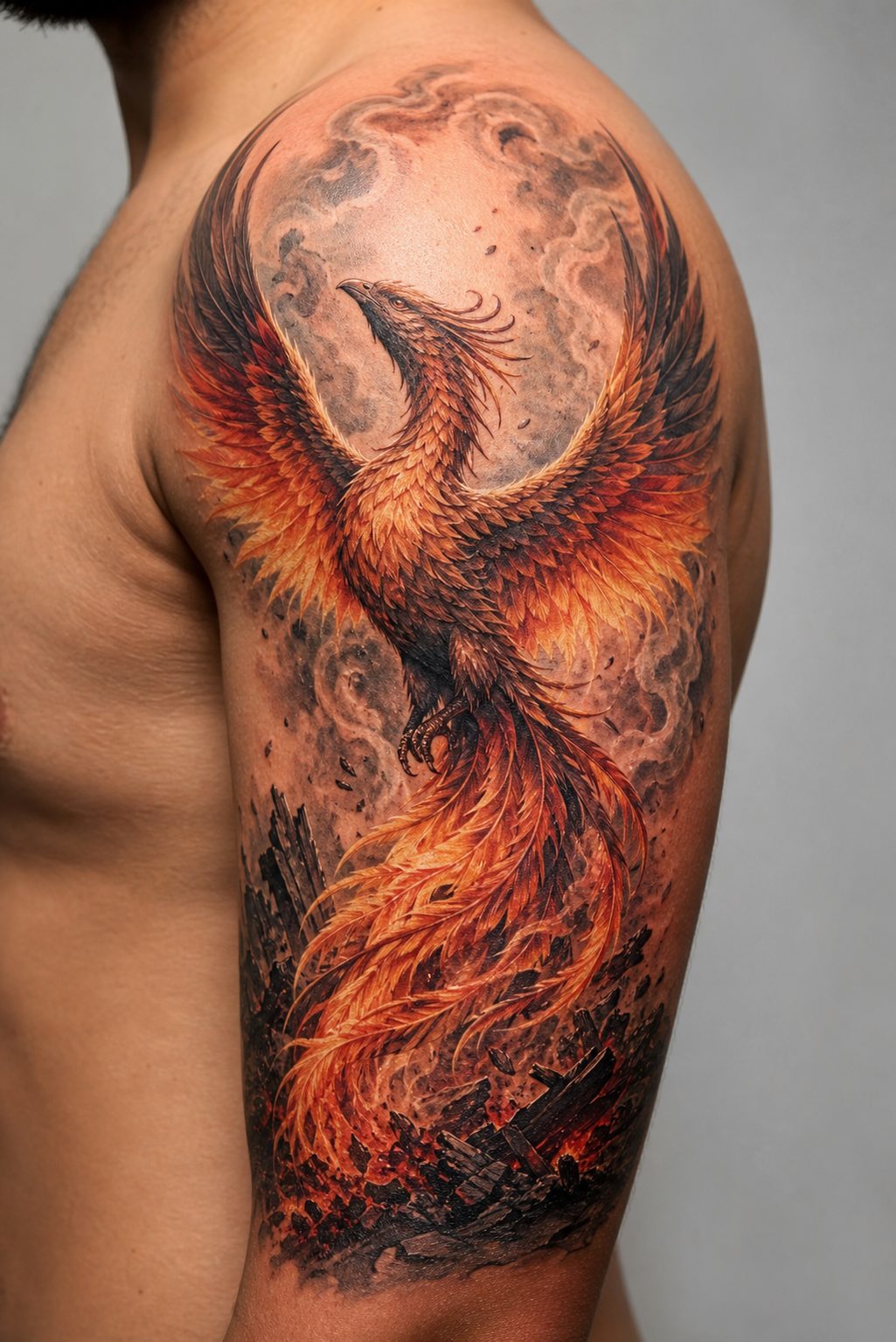 Phoenix Rise From the Ashes Tattoo Meaning: Symbolism & Style Guide