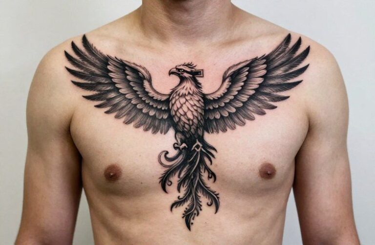 Phoenix With Cross Tattoo Meaning: Faith & Rebirth