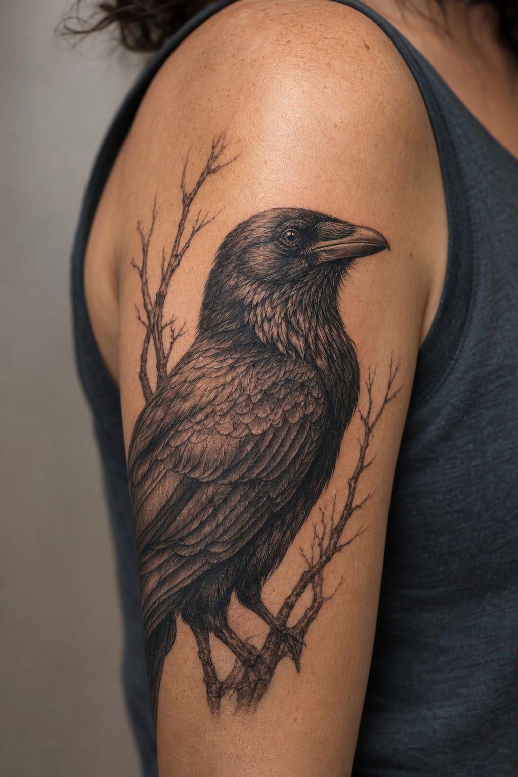 Raven Tattoo Meaning: Death, Mystery, and Transformation