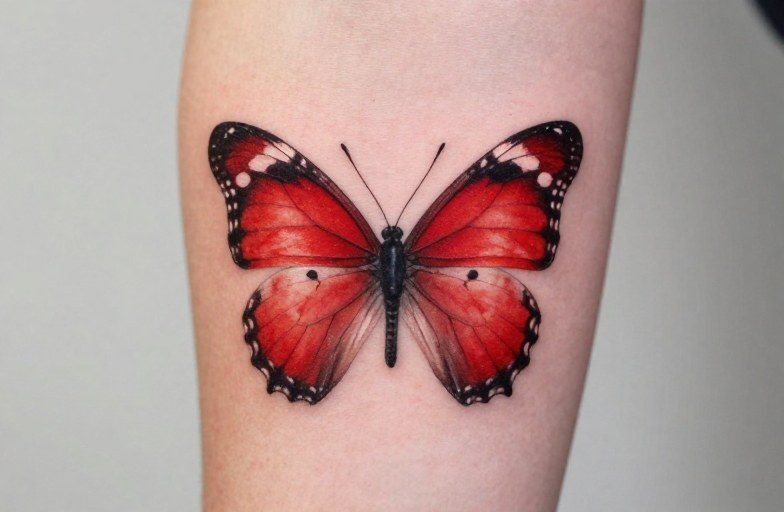 Red Butterfly Tattoo Meaning: Symbolism, Styles & Design Tips