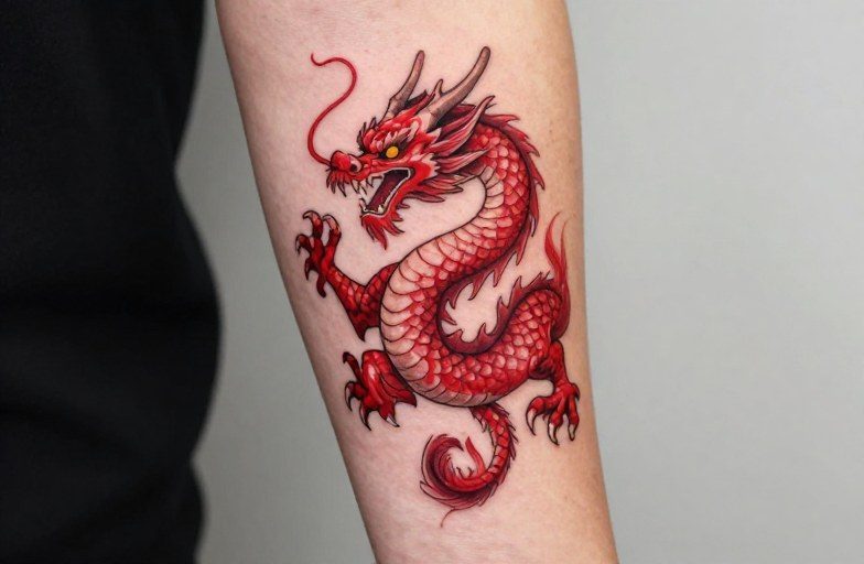 Red Dragon Tattoo Meaning: Power, Passion & Protection