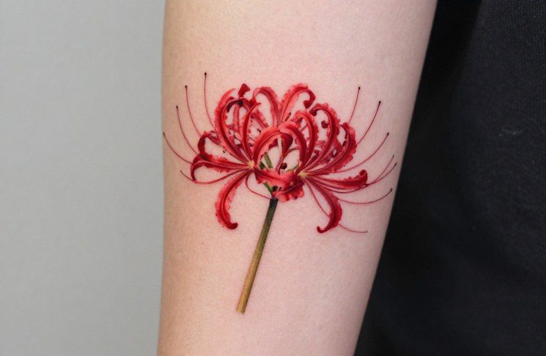 Red Spider Lily Tattoo Meaning: Finality, Memory & the In-Between