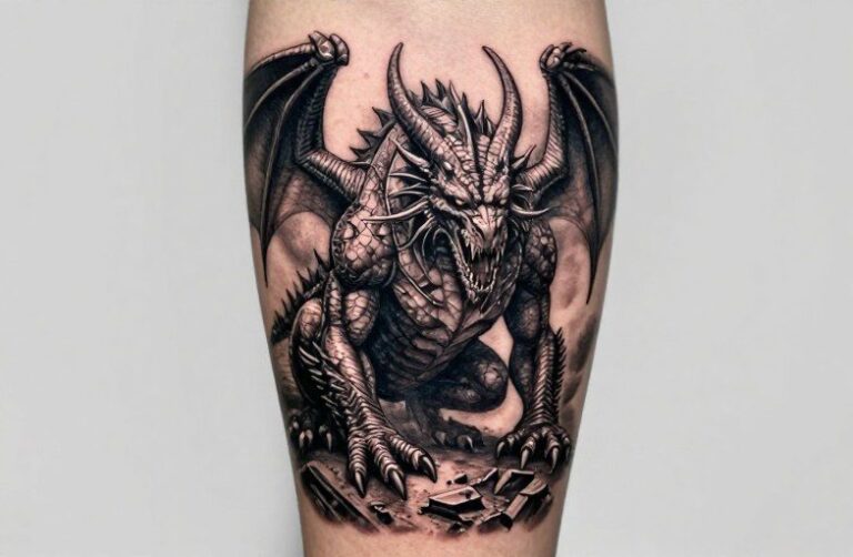 Smaug Dragon Tattoo Meaning: Greed, Ruin, and Redemption