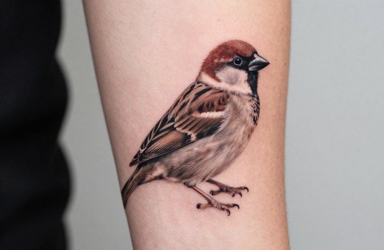 Sparrow Bird Tattoo Meaning: Freedom, Loyalty & Resilience