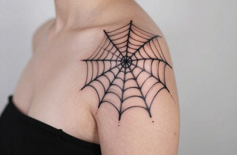 Spider Web Shoulder Tattoo Meaning: Symbolism & Design Guide