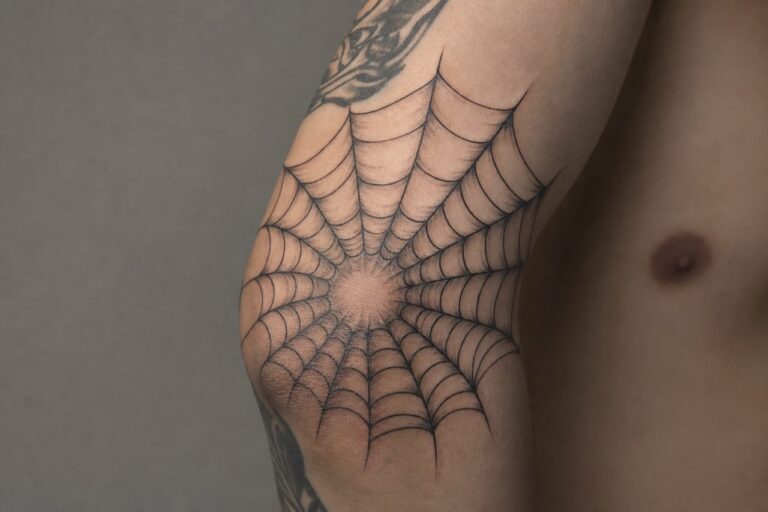 Spider Web Tattoo Meaning: Symbolism, Design & Aging