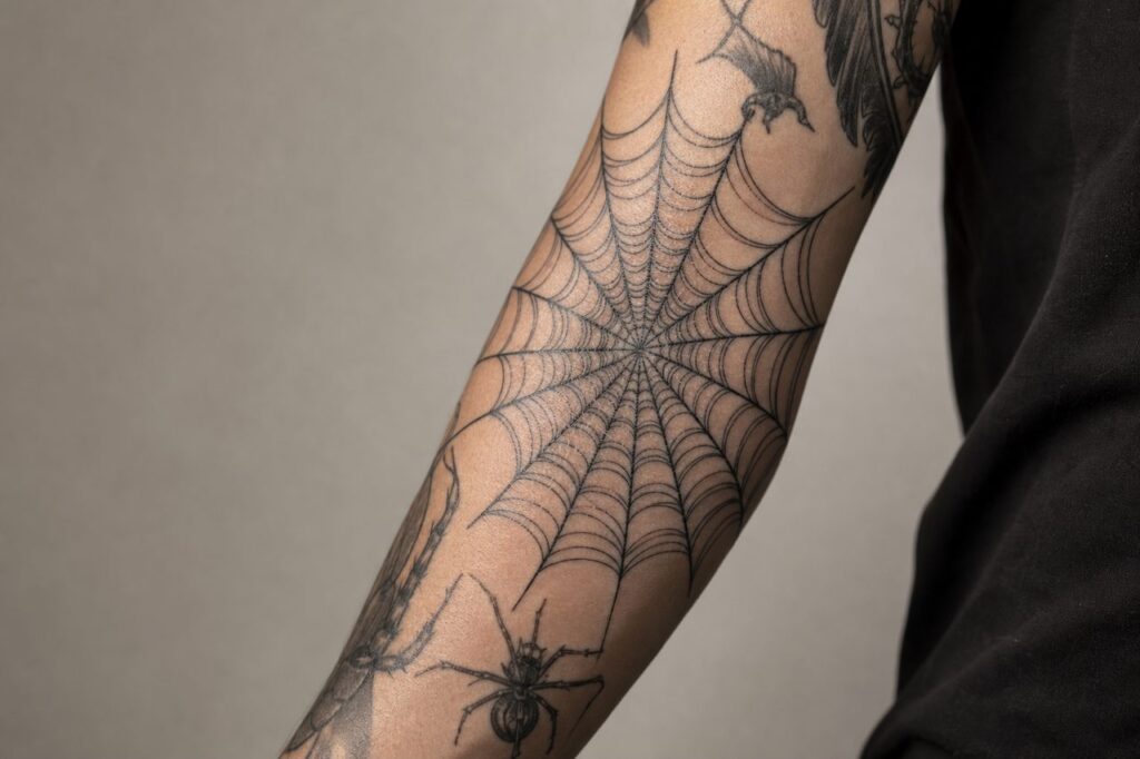 Spider Web Tattoo Significance: Meaning, History & Design