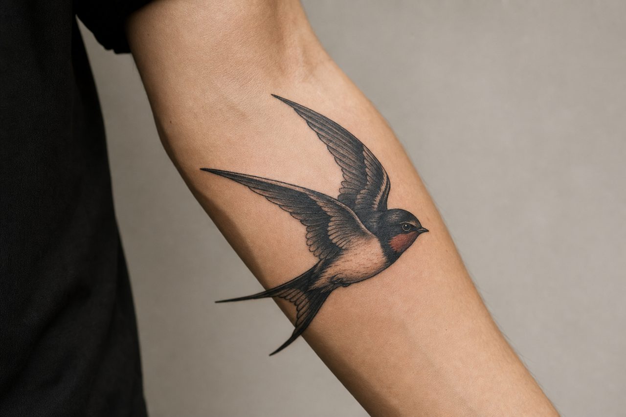 Swallow Tattoo Meaning: Travel, Loyalty & Return