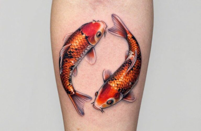 Two Koi Fish Tattoo Meaning: Symbolism, Aging, and Design Choices