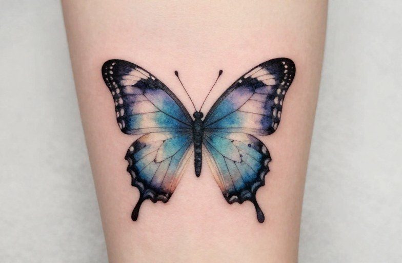 Watercolor Butterfly Tattoos: Style Guide