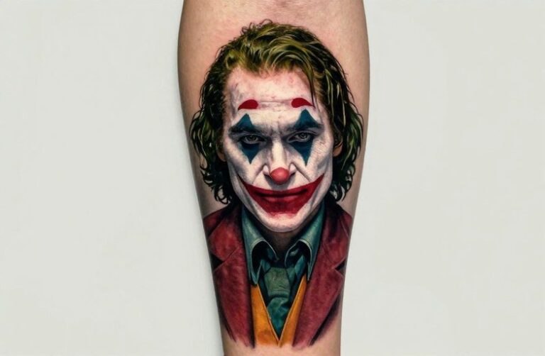 Joaquin Phoenix Joker Tattoo Meaning: Chaos, Isolation, and Dark Transformation