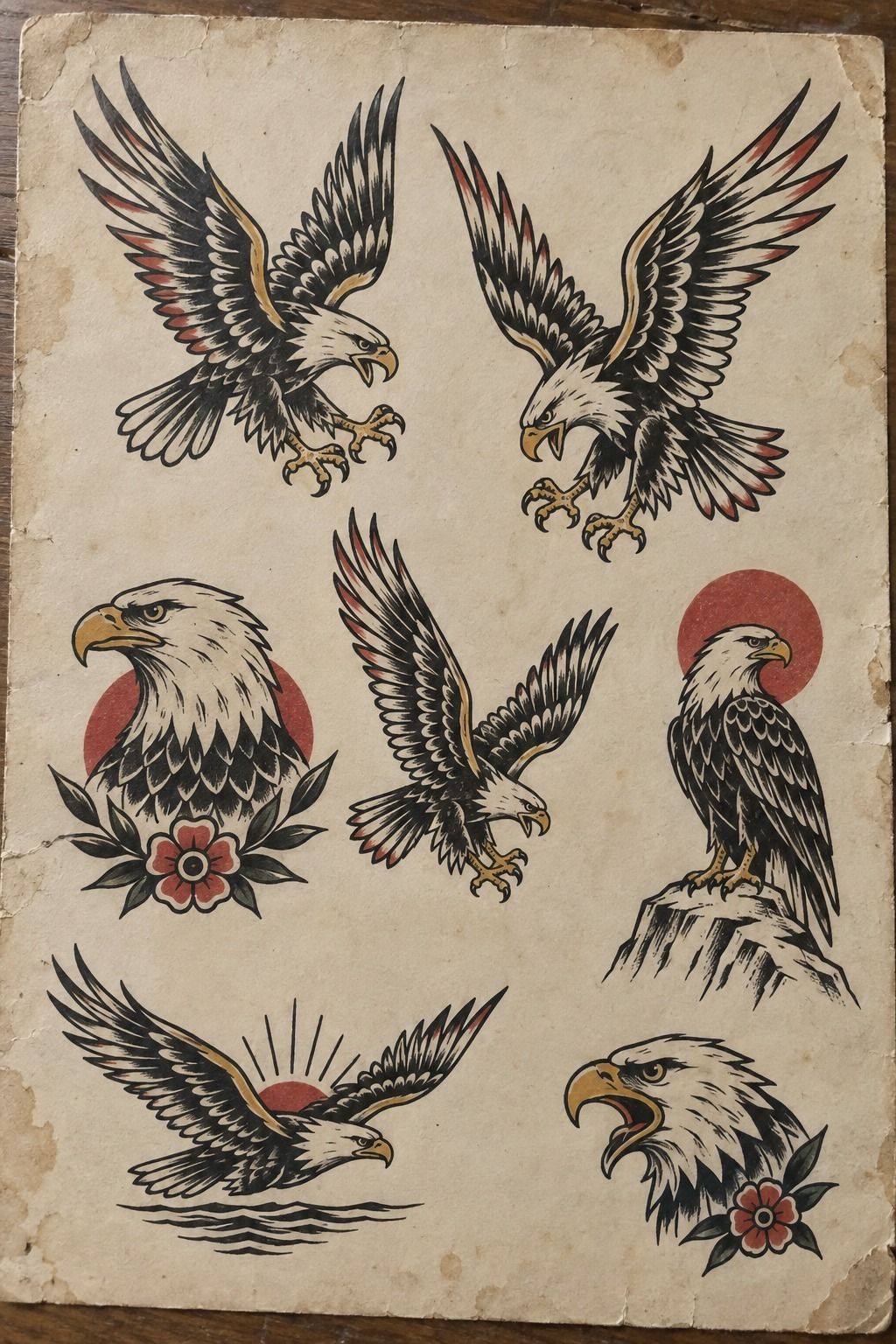 Place Small Eagle Ink On Your Wrist