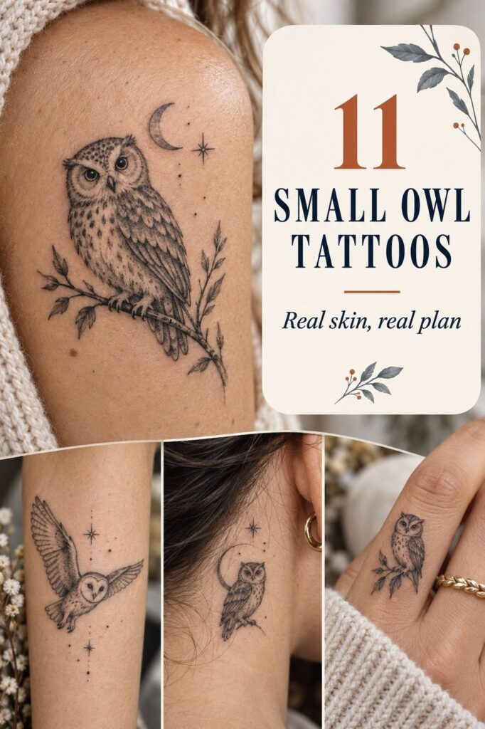11 Small Owl Tattoos You Can Keep Hidden Under a Sleeve