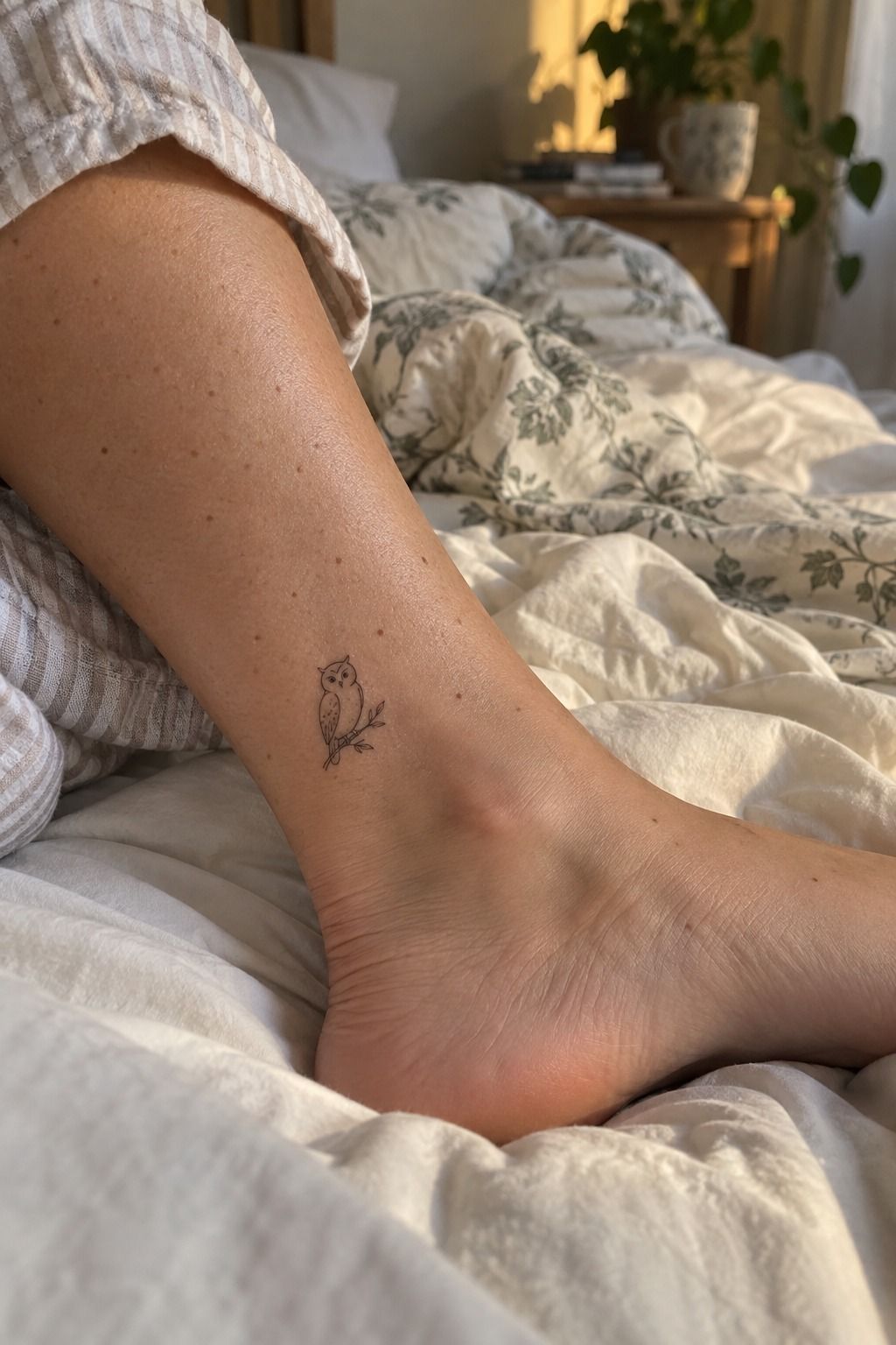 Is the Ankle Right for a Small Owl Tattoo?