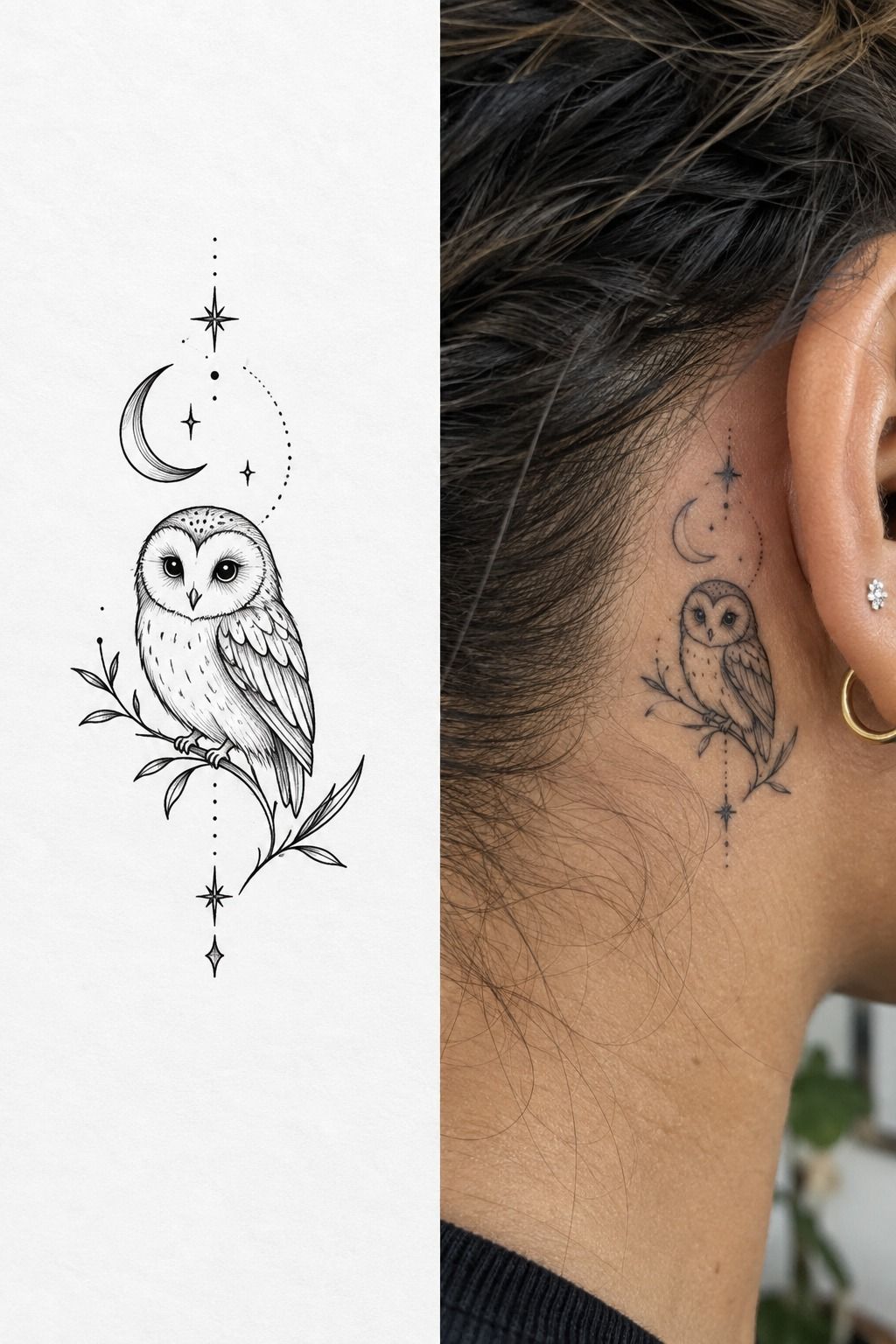 The Night Owl: Small Tattoos Inspired by Darkness