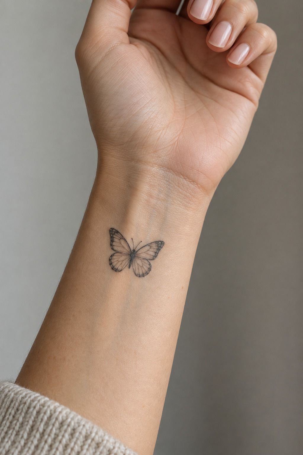 Symbolic Butterfly Emerging From Fine Shading